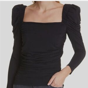 Frame Puffed Sleeve Top